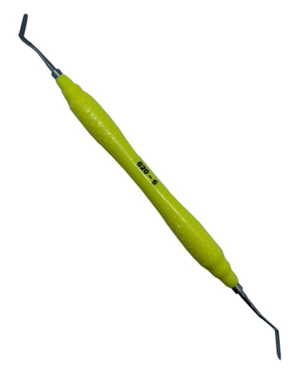 SAFIDENT 620-6 Instrumento para modelar composite, con espátulas finas y opuestas