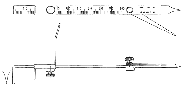 Compás SAFIDENT Spirgi Nally 30. Instrumento para la medición vertical con fijador de ángulos. Fabricado en acerinox. Autoclavable - Imagen 3