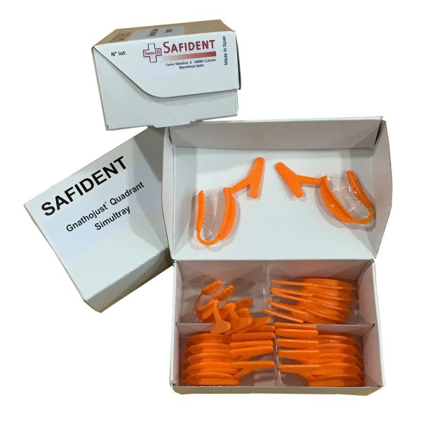 Gnathojust Quadrant Orange SAFIDENT (caja de 20 unidades). Bandejas de impresión desechables - Imagen 3
