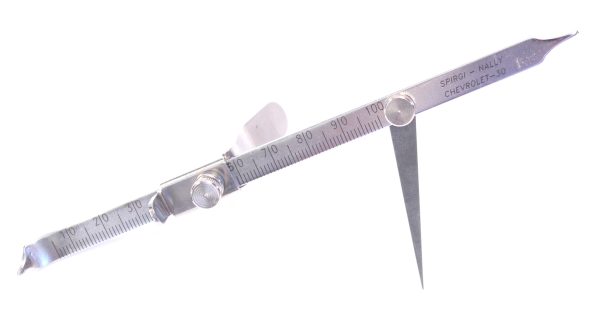 Compás SAFIDENT Spirgi Nally 30. Instrumento para la medición vertical con fijador de ángulos. Fabricado en acerinox. Autoclavable
