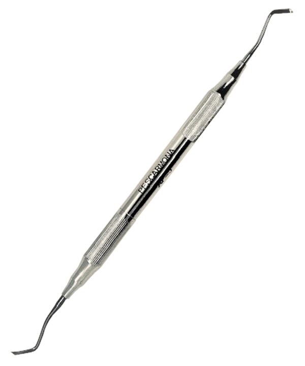 SAFIDENT Pescarmona AP-5 Raspador con ángulo de 45º y punta vertical afilada